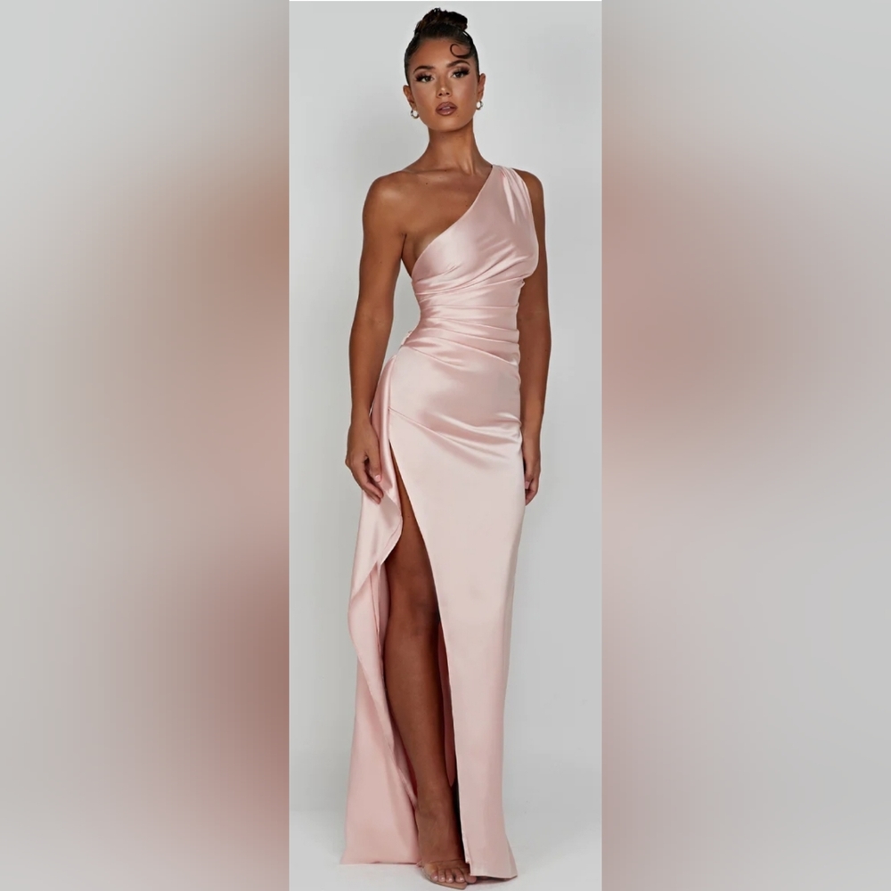BABYBOO ARIEL MAXI DRESS - BLUSH / PINK - WEDDING GUEST DRESS